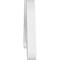 Ekena Millwork Pitch Midway Architectural Grade PVC Gable Pediment, 36"W x 13 1/2"H x 1"P (9/12) GPP036X014X100MID - alternate 4